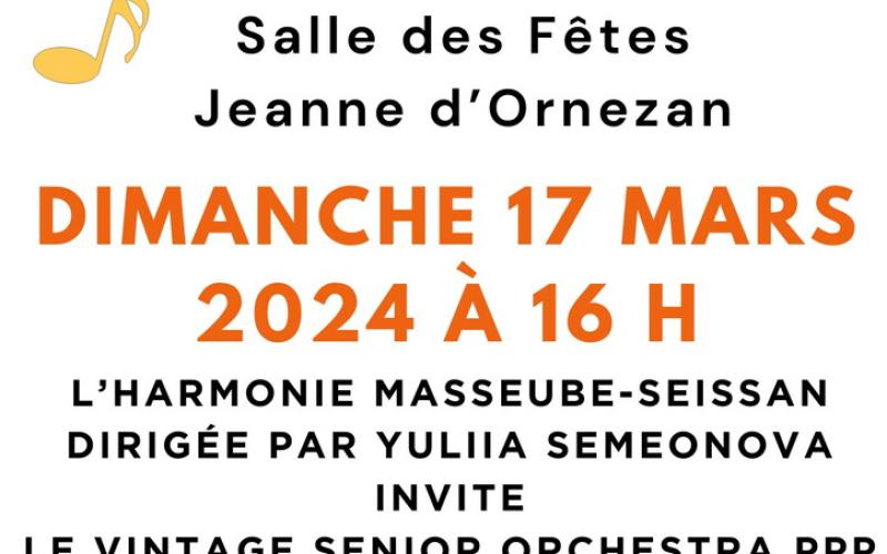 CONCERT AVEC LE VINTAGE SENIOR ORCHESTRA PPP
