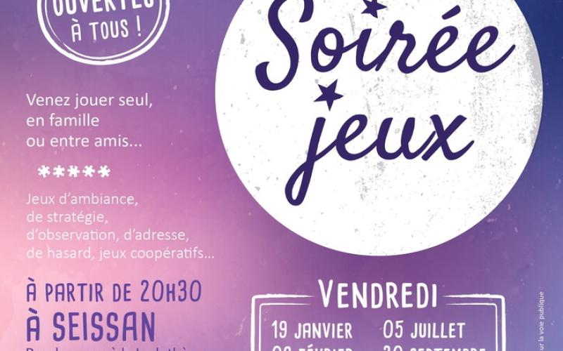 SOIREE JEUX AVEC LA LUDOTHEQUE