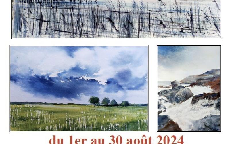 DÉMONSTRATION PUBLIQUE ET VERNISSAGE D'AQUARELLES DE MARIE-CLAUDE CANET