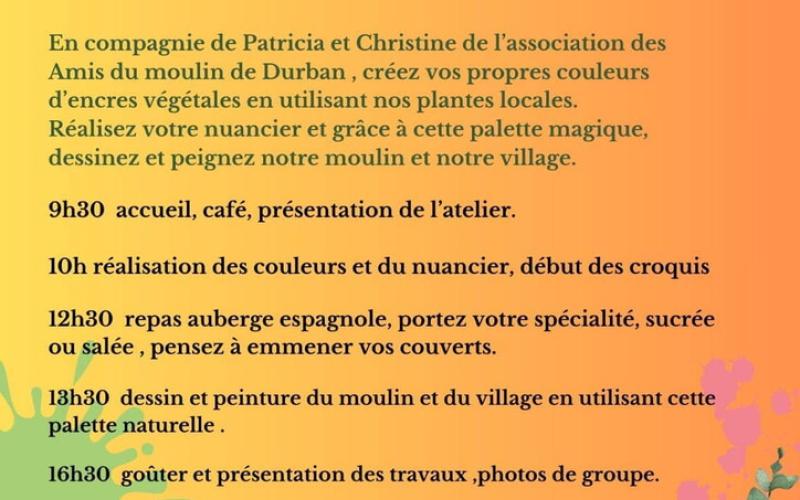 CROQ'MOULIN: ATELIER ENCRES VÉGÉTALES