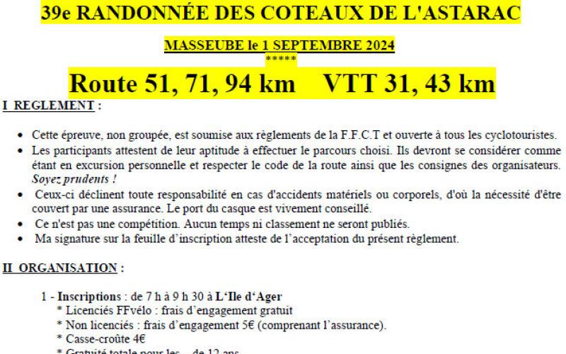 RANDONNÉE DES COTEAUX DE L'ASTARAC