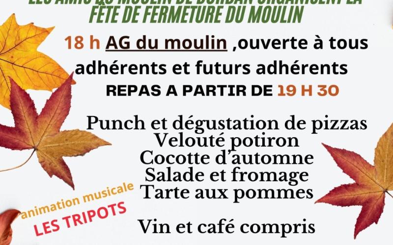 REPAS D'AUTOMNE AU MOULIN DE DURBAN