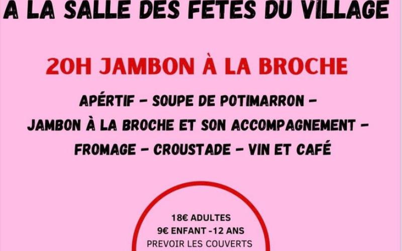 REPAS JAMBON A LA BROCHE