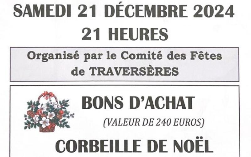 LOTO DU COMITÉ DES FÊTES DE TRAVERSERES