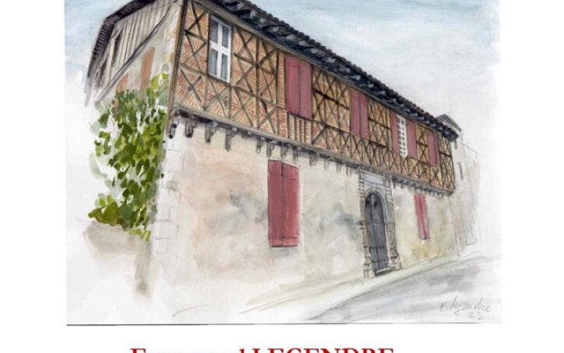 DECROCHAGE EXPOSITION GOUACHES D' EMMANUEL LEGENDRE