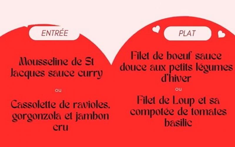 ST VALENTIN À L'AUBERGE DE FRANCE
