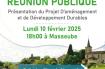 REUNION PUBLIQUE : PRESENTATION DU PROJET D'AMENAGEMENT ET DE DEVELOPEMENT DURABLES